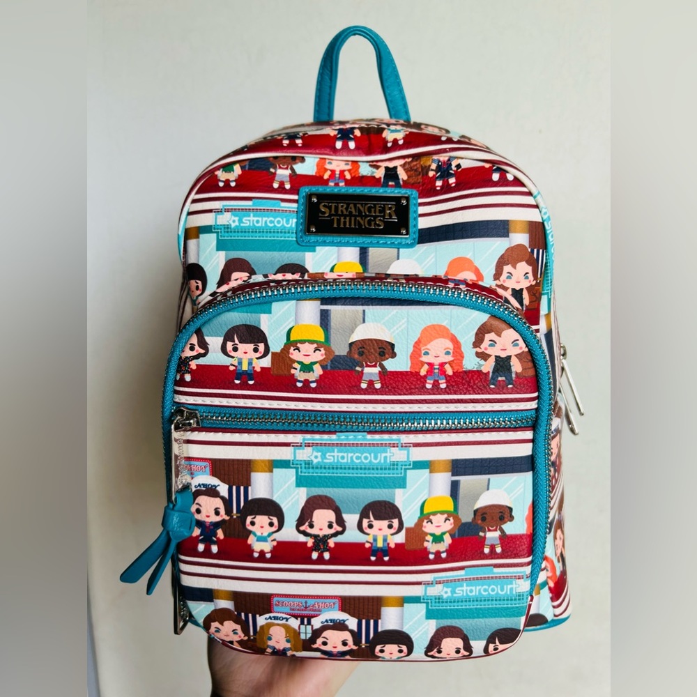 Loungefly Stranger Things Starcourt Mall Chibi Mini Backpack